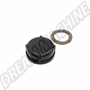 Bouchon de Remplissage d'Huile 00-8904-7 en Plastique Noir pour Moteur Type1 Aircooled, Modèles Empi Coudé ou Droit, Années 1960-1979
