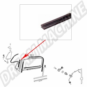 Joints Arrière de Déflecteurs Gauche et Droit pour VW Coccinelle Berline (10/1952-07/1964) - 2 Pièces
