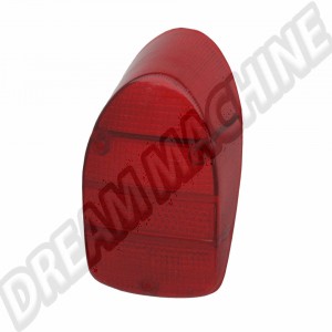 Vitre de cabochon rouge pour feu arrière Volkswagen Coccinelle 1300 8/67-7/73 et 1302 (sans marquage CE) - À l'unité