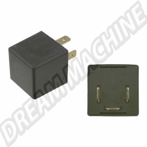 Relais de clignotant et signal détresse 12V (3 broches) - Référence : 111953227D