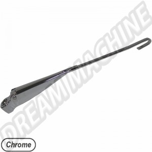 Bras d'essuie-glace gauche chromé pour Coccinelle 1970-1972 - Fixation par écrou bombé - Longueur : 260 mm