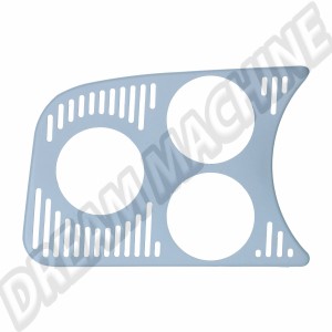 Grille de tableau de bord VW Coccinelle, 08/57-, côté gauche, pour 3 cadrans