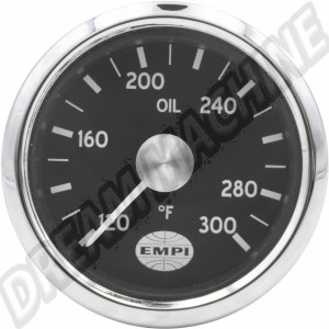 Manomètre de Température d'Huile EMPI GTV Rally 0-300°F (0- 150 °C)