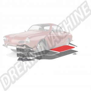 Quart de Plancher de Châssis Arrière Droit Karmann Ghia, Type 181 8.55-7.74, 8.69-12.79