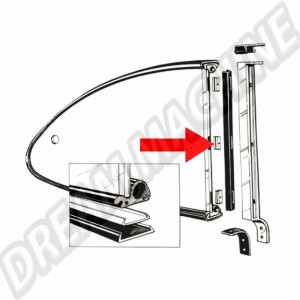 Kit de 6 Charnières en Plastique pour Vitres Arrière Pop-Out VW Karmann-Ghia Type 14 Coupé 8.59-7.71
