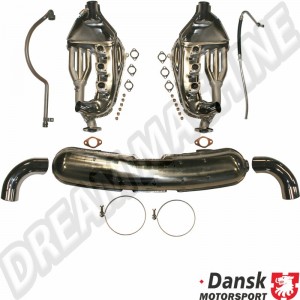 Kit de conversion d'échappement à débit libre avec tubes de sortie de 84 mm pour Porsche 911 3.2 (1983-1989) - Réf. 1620000210