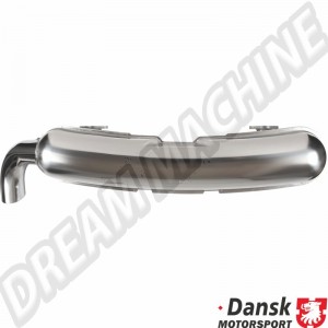 Échappement Sport avec sortie de Ø84 mm en acier inoxydable poli et conversion du système d'échangeur de chaleur pour Porsche (année de montage : )