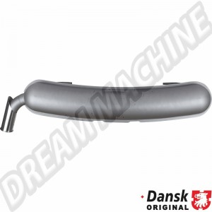 Échappement arrière avec sortie de Ø60 mm, homologué TÜV/EEC pour Porsche 911 S (mech. injection) 2.4 08/71-07/73 et Porsche 911 T/E/S (not mech. injection) 2.0-2.4 01/63-12/73