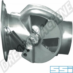 Boîte de contrôle de chaleur en acier inoxydable 1623200680, côté passager, pour Porsche 911 (1963-1986), Porsche 912 (1965-1969)