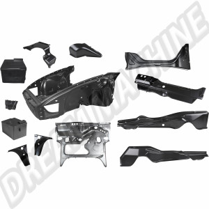 Kit de réparation bloc avant complet avec tôles intérieures et plancher pour Porsche 911 F-model (1964-1973)