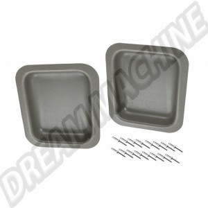 Vide Poche de Panneau de Porte Avant en Plastique Gris pour VW Combi Split (1950-1961) - Référence 211867105B