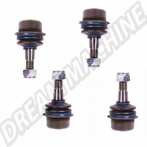 Kit 4 Rotules de Suspension (2 Inférieures et 2 Supérieures) Combi T2 8/67>4/79 MEYLE