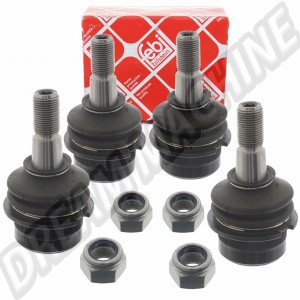 Kit 4 Rotules de Suspension (2 Inférieures et 2 Supérieures) Combi T2 8/67>4/79 Bilstein Ø 48.1mm 