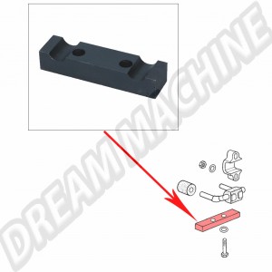 Support de Maintien/Verrouillage Silentbloc Arrière Nez de Boîte Châssis pour Volkswagen Combi, 08/71-07/79, en Métal Épais Usiné