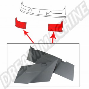 Kit de 2 Tôles Intérieures de Face Avant sous Pare-brise pour Bus T2 (1968-1979) - Top Qualité