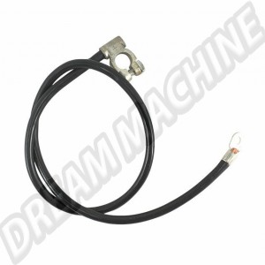 Câble positif de batterie, noir, 825 mm