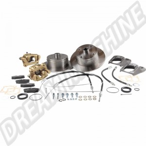  Kit Disques Arrière 4x130 avec Platines Renforcées Forgées pour Volkswagen Coccinelle à Partir de 1968