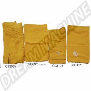 Ensemble de Rideaux Jaune Westfalia Late Bay (10 pièces)