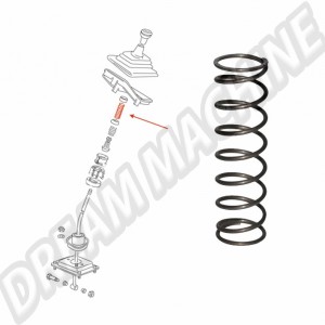 ressort de pression de levier de vitesse pour VW Transporter T25 (1979-1992) et LT (1976-1996).