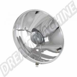 Réflecteur de phare chromé HELLA pour VW Coccinelle & Combi 68-73
