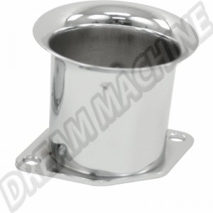 Cornet / Cône pour HPMX et IDF en Chrome, 2 1/4", Convient à tous les Carburateurs Empi HPMX, IDF Weber et DRLA Dellorto, Réf. 43-6050-2