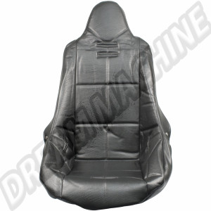 Housse de siège haute poly noir vinyle 62-2310-0, compatible avec EMPI Poly Seat Shell 