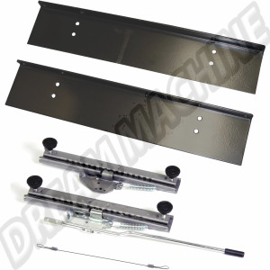 Glissières de siège universelles ajustables avec supports 62-2641-0, pour un siège, paire