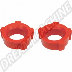 Ensemble de 2 silentblocs en uréthane crénelé pour lame de torsion Volkswagen - 16-5131