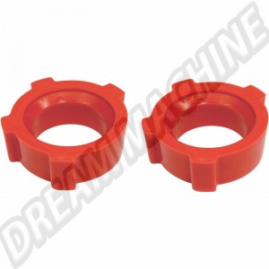 Ensemble de 2 silentblocs en uréthane crénelé pour lame de torsion Volkswagen - 16-5132