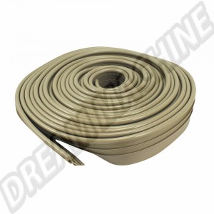 Joints d'aile couleur Beige pour Volkswagen Coccinelle - Rouleau de 8 mètres
