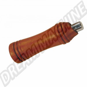 Couvre poignée de frein à main en bois de rose et bouton chromé pour VW Coccinelle, Karmann Ghia, Type 3, VW 181, Combi Europe, Brésil 1979 - AC711I100A