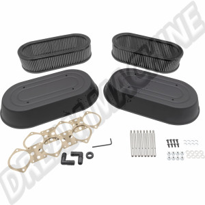 Kit filtre à air et pare-eau PMO Induction pour Porsche 911 - Moteur refroidi par air avec carburateurs à induction PMO