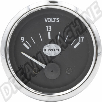 Voltmètre EMPI GTV Rally 9-17 Volts, Exclusivité EMPI