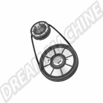 Kit de Poulies Assorties EMPI Noir, Compatible moteur Volkswagen Type 1