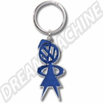 Porte-Clés Miss Bubble Volkswagen Argent et Bleu (27.5x12.5x2.3 mm)