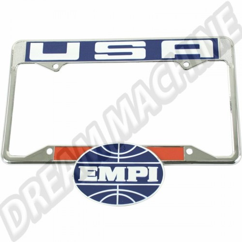 Entourage plaque immatriculation arrière EMPI USA 00-6460-0 Sur www.dream-machine.fr
