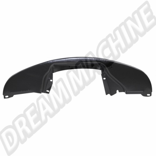 Tôle arrière moteur noire lisse sans découpes  00-8939-0 Sur www.dream-machine.fr