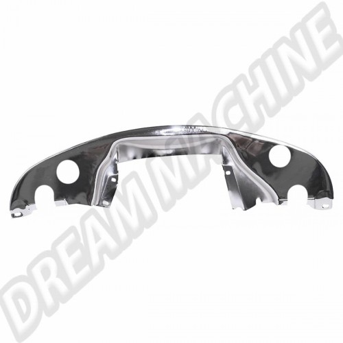 Tôle arrière moteur chromée avec découpe gaine 00-8940-0 Sur www.dream-machine.fr