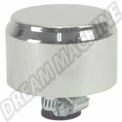 Filtre pour reniflard avec entourge chromé 00-9052-0 Sur www.dream-machine.fr