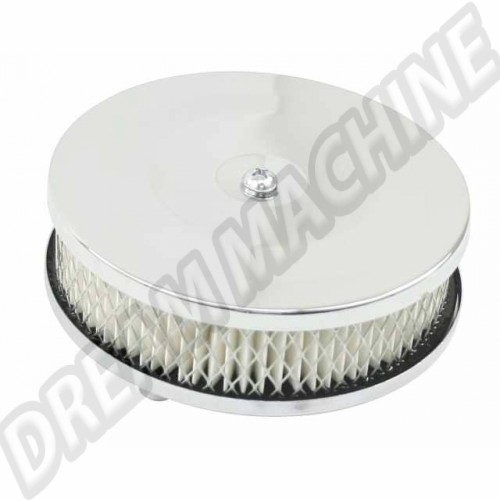 Filtre à air chromé filtration papier pour carburateur solex 28/30/31/34 00-9183-0 Sur www.dream-machine.fr