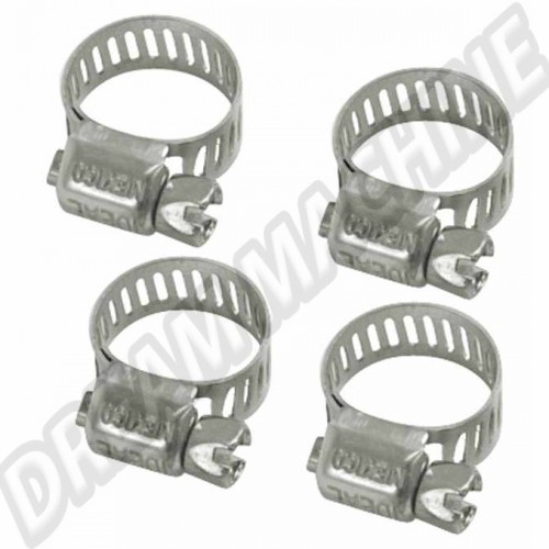 Colliers de serrage inox durite essence diamètre 8mm. les 4 AC1279224 Sur www.dream-machine.fr