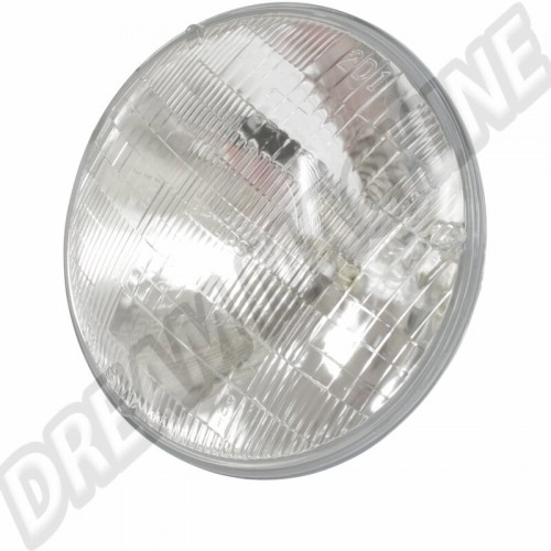 Optique de phare avant US avec ampoule H4 combi split ---->>1967 EMPI-00-9311-0 Sur www.dream-machine.fr