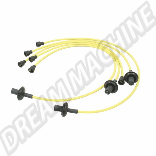 Faisceau de bougies Jaune en silicone 7mm 00-9400-0 Sur www.dream-machine.fr