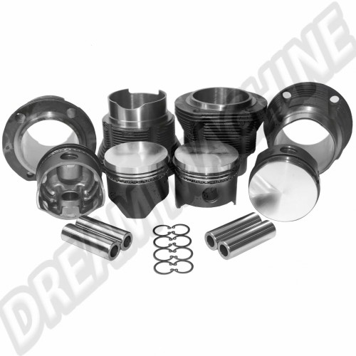 Kit cylindrée moteur Type 4 1700cc 90x66mm pistons plats 021198075B Sur www.dream-machine.fr