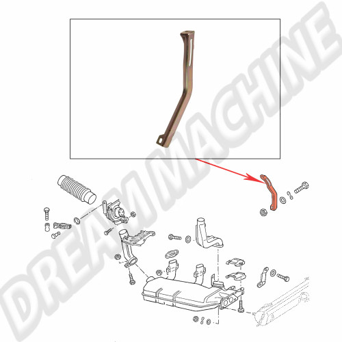 support-alternateur-droit-vw-type4-t2-021256304A