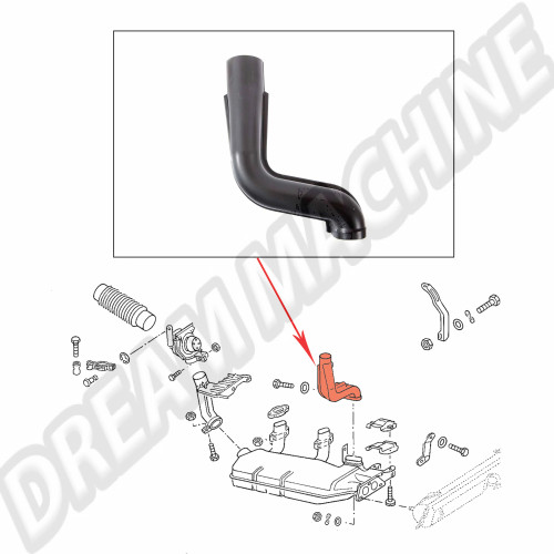 tuyau-chauffage-vw-type4-t2-gauche-021256331A