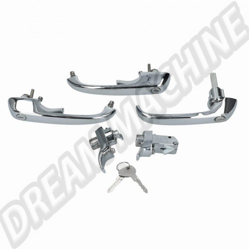 Poignées extérieures, Combi T2, Volkswagen, 211898219B, 211-898-219-B.