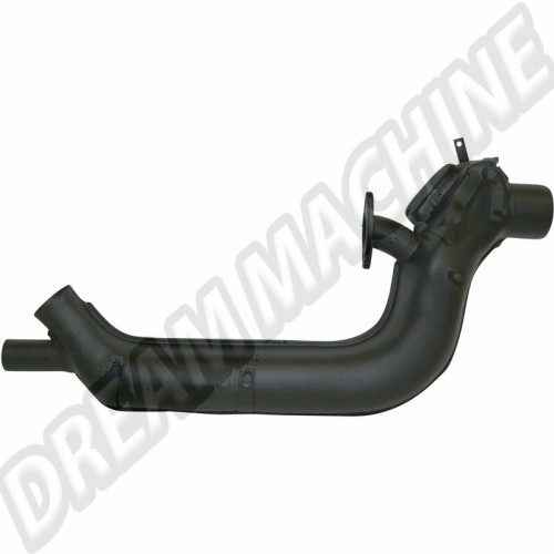 boîte de chauffage, aluminisée, qualité supérieure, Coccinelle, Karmann-Ghia, Combi '63->, réf. 043255107AL, moteur type 1, chauffage efficace.