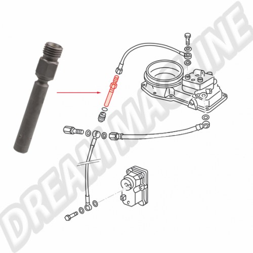 Injecteur d'essence BOSCH pour Golf 1 - 1.6 GTi 110cv (EG) - 1.8 GTi 112cv (DX) de 06/83 ->07/84  BOSCH : 0437 502 023 Dimension filetage : M12 x 1.5  049133551A Sur www.dream-machine.fr