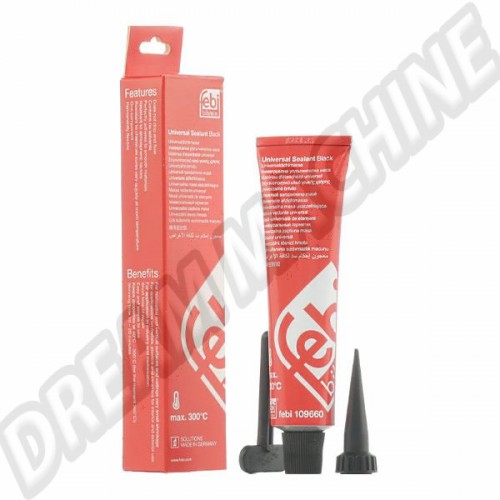 Pâte à joints Substance Étanchéisante FEBI BILSTEIN 109660 - Silicone, Capacité 70ml, Noir 109660